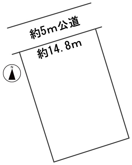 ６５２７０　岐阜市津島町土地の区画図