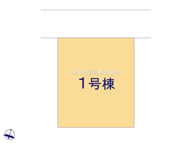 八王子市　北野台　新築一戸建て　９期の区画図|～北側5ｍ道路に面している整形地～