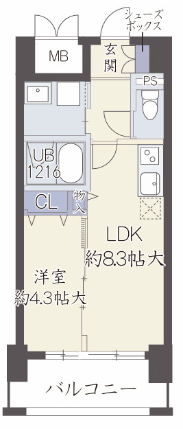 パークサイド本町の間取り