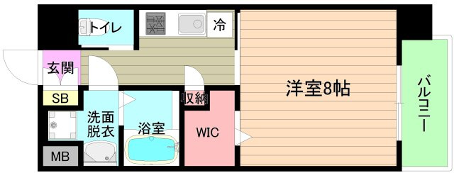 大阪市城東区中央２丁目の賃貸マンションの間取り
