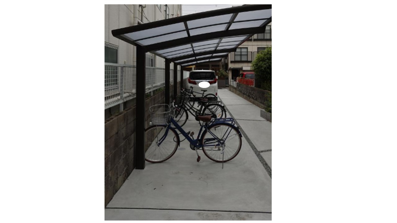 神戸市東灘区深江南町４丁目　収益アパート　令和4年築　満室稼働中の駐輪場