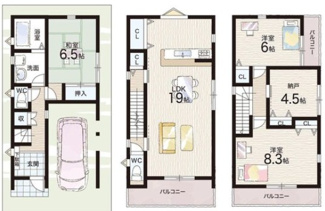【間取り】 | 堺市第五北区長曽根町 | 2LDK＋2Sです。