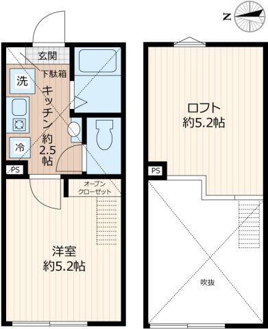 パピヨンⅢの間取り