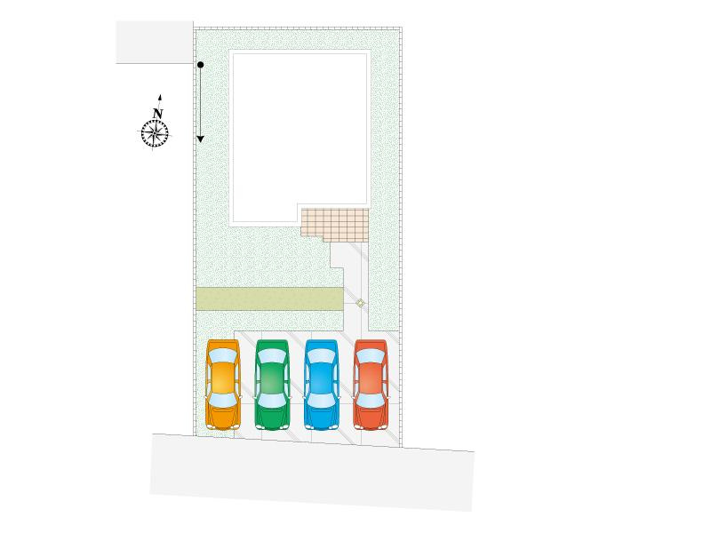 栃木市城内町2丁目　新築戸建4-8の区画図