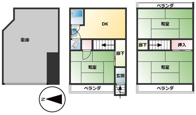 【間取り】 | 豊中市小曽根5丁目 中古戸建