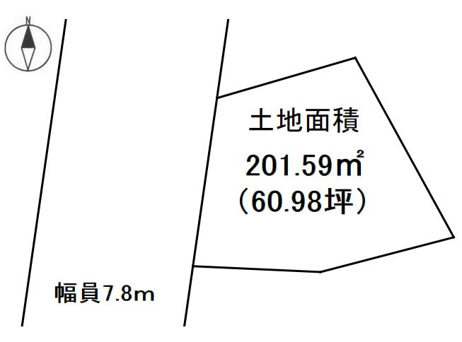 半田市岩滑中町1丁目の土地図
