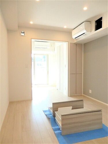 Brun Pilier日本橋の居間・リビング|５月８日撮影（２０２５年６月１３日竣工・建設中）