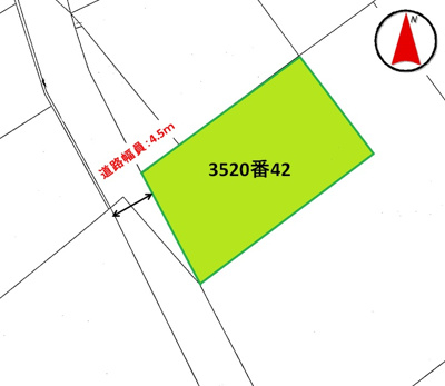 【区画図】 | 大田原市親園　450万円　土地
