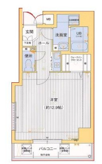 【間取り】 | プレサンス神戸裁判所前