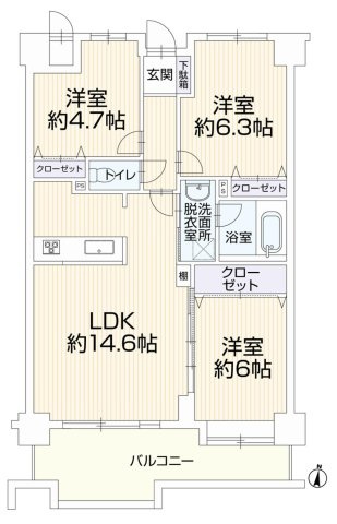昭島市田中町４丁目の中古マンション