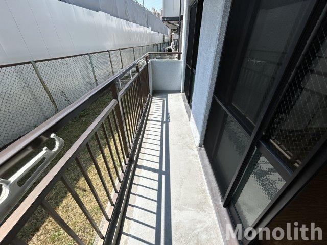 光明池サニーハイツのバルコニー