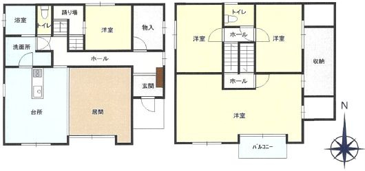 栃木市岩舟町静の間取り