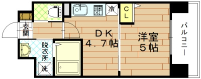 アクアプレイス京都西院の間取り