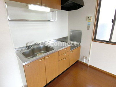 【キッチン】 | アルス明石台Ｆ | ２口ガスコンロ設置可能なキッチン。