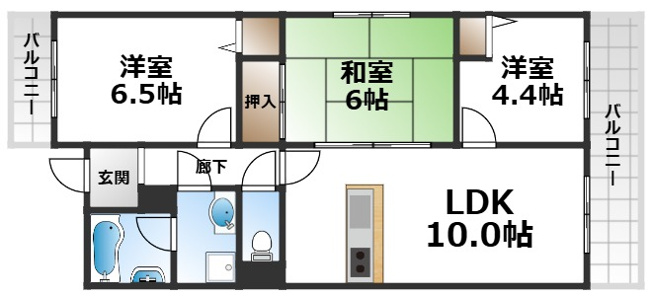 【間取り】 | エクセレンス曽根