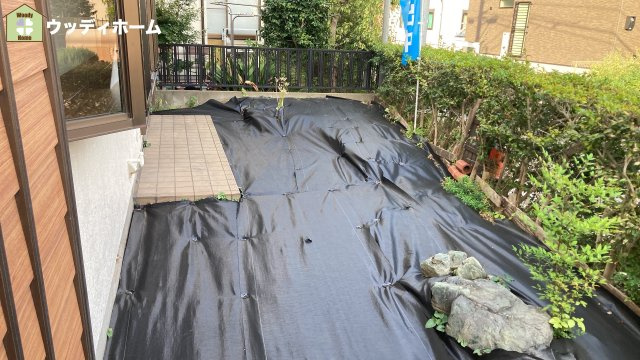 越谷市大道　中古一戸建ての庭
