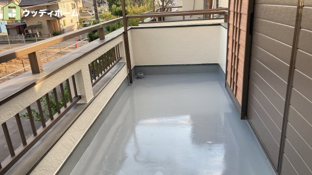 越谷市大道　中古一戸建てのバルコニー