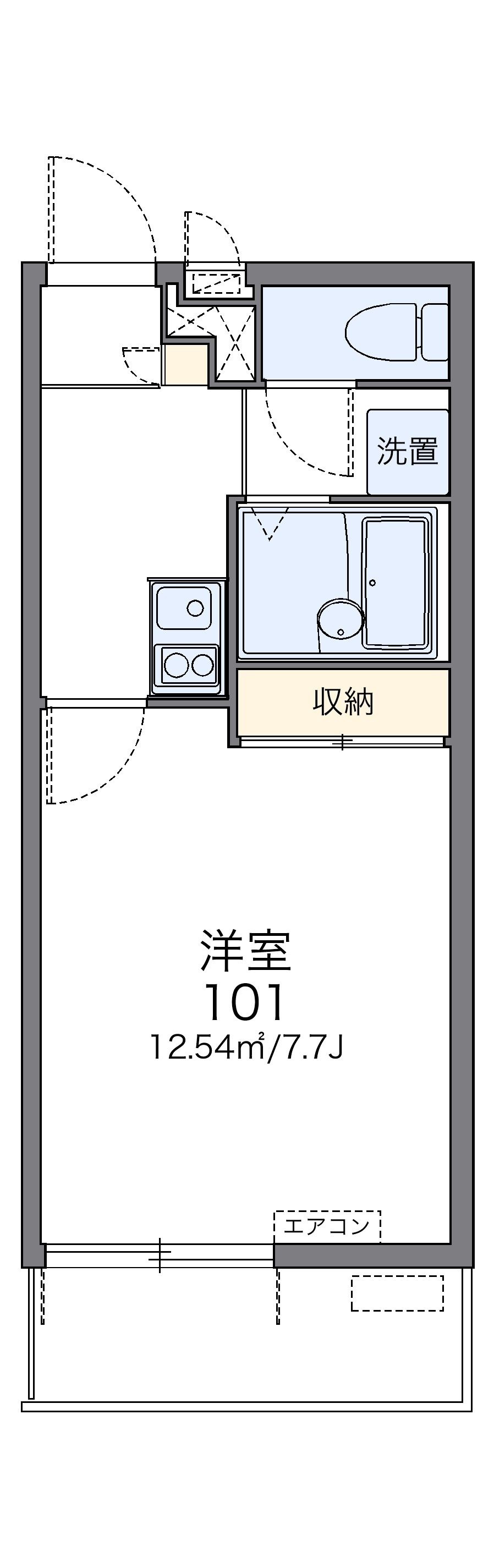 レオパレスコンフォートフレアⅢ の間取り