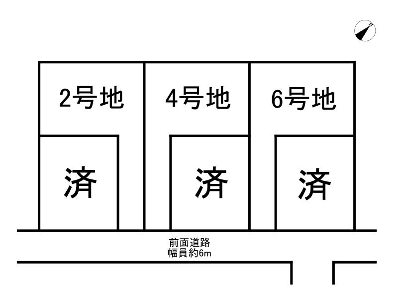 姫路市飾磨区今在家北2丁目3区画/売土地の区画図