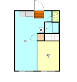フラワーコーポオオヤの間取り