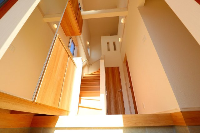 新築戸建・建売　福島市大森久保内　BLOOMING GARDEN　全1棟のエントランス