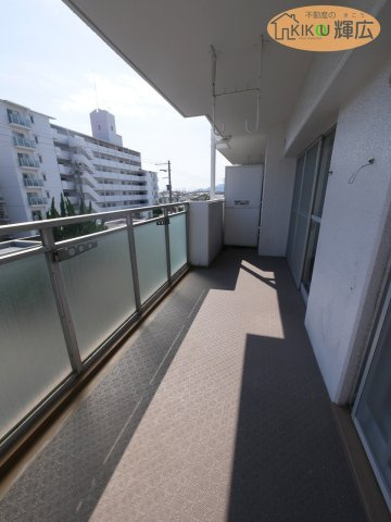 第五恵美酒マンション　3階のバルコニー