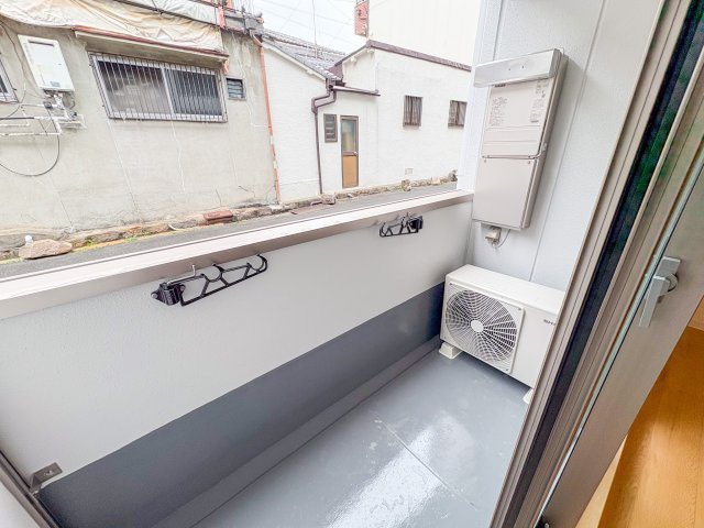 ソリティア桃谷のバルコニー