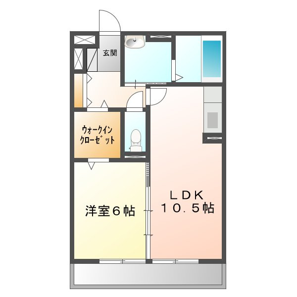 ミアカーサ　Ａの間取り