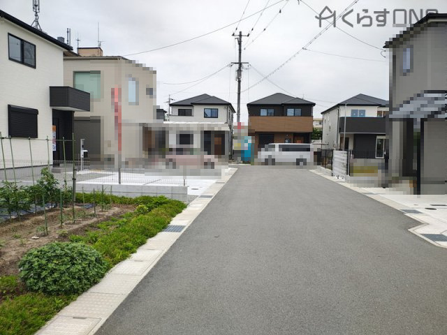 【前面道路含む現地写真】 | 姫路市第1網干区坂上／全5棟 | 分譲地全体写真です！