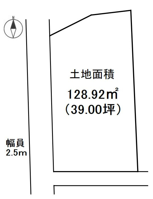 常滑市山方町4丁目の土地図