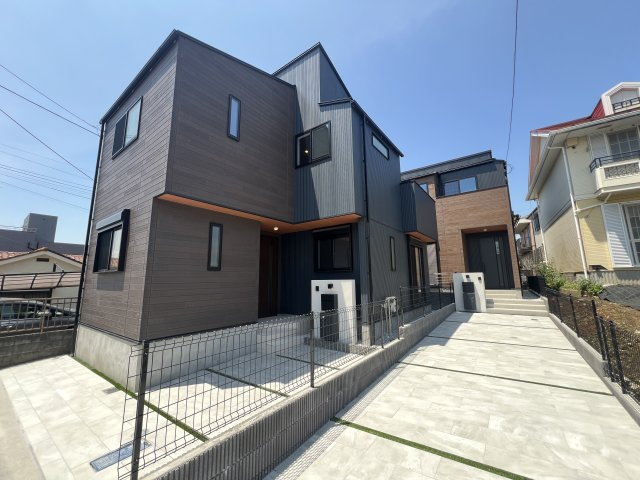 中区矢口台新築戸建の外観|外観は落ち着いています