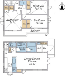 世田谷区上祖師谷2丁目　新築戸建の画像