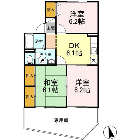 ルミエール楡木　A棟 の間取り