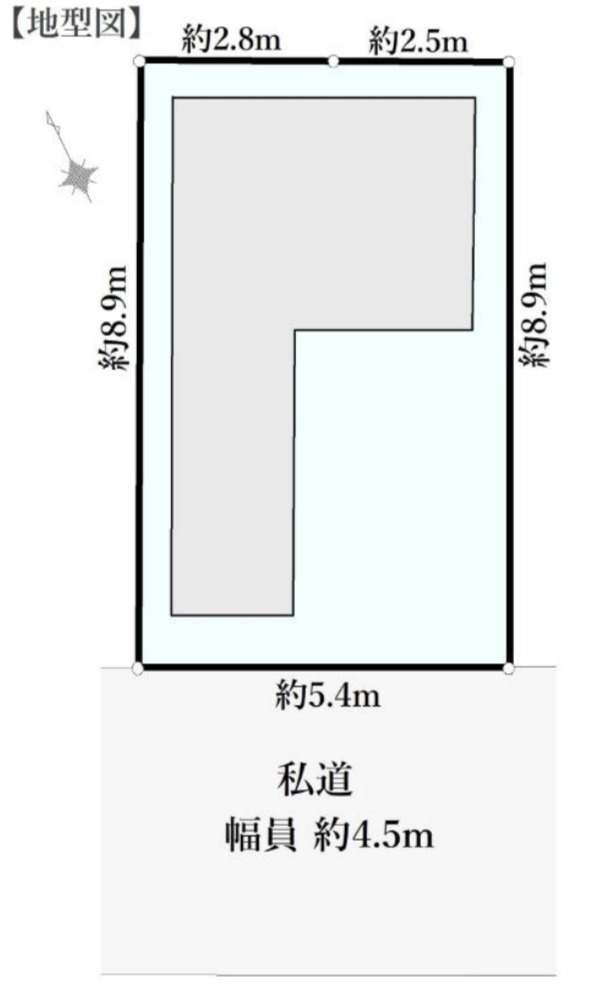 横浜市港北区綱島東5丁目 新築戸建て【仲介手数料無料】の区画図