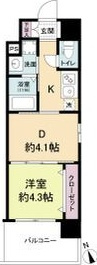 ライブガーデン江坂Ⅷの間取り