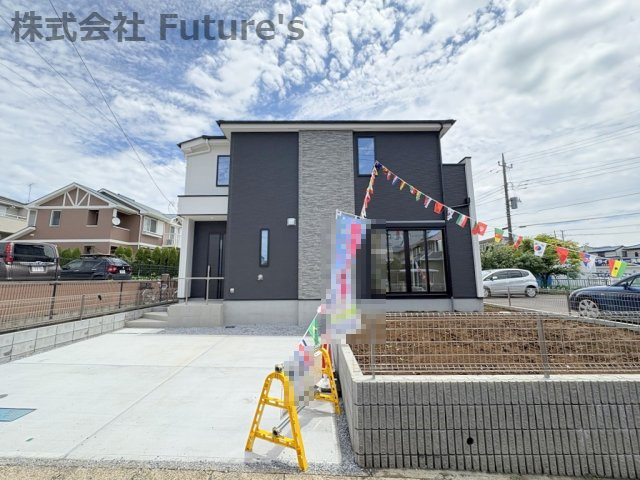 流山市加2丁目　新築戸建　全1棟の外観|敷地面積152.08平米で広々とした立地です