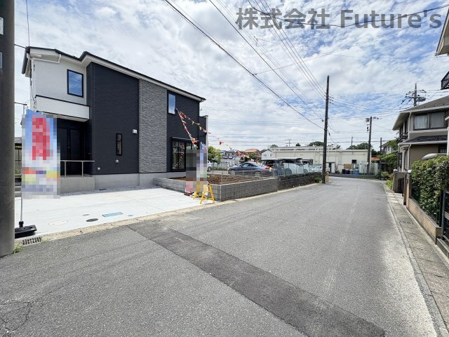流山市加2丁目　新築戸建　全1棟の前面道路含む現地写真|前面道路含む現地写真です。