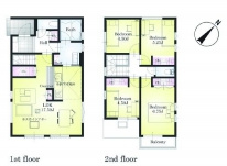 西区水判土　1期　新築一戸建て　ピュアガーデン　01の間取り|西区水判土、4LDK、土地面積137.54m2、建物面積93.15m2