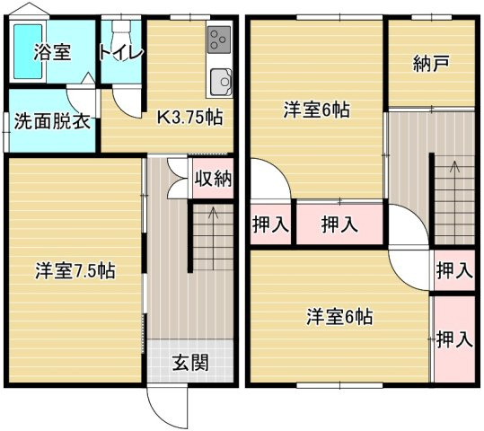 真田アパートの間取り