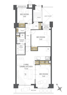 【間取り】アーベイン朝霞リーデンス 