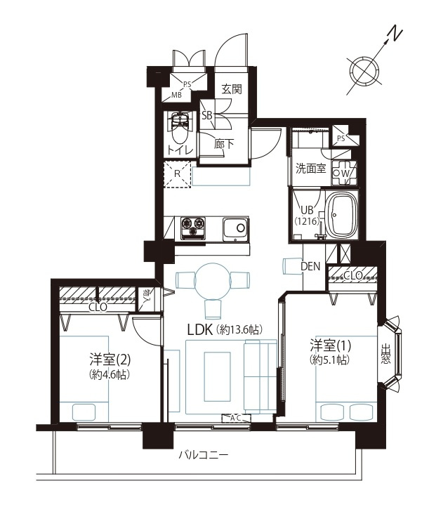 アークステージ高田馬場の間取り