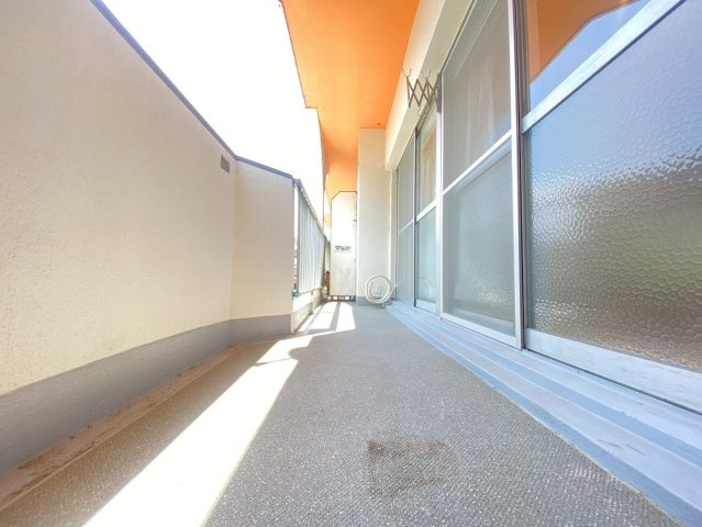 桂川ハイツ３号館のバルコニー|南西向きバルコニー♪