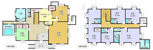 【間取り】 | 東興別荘地　売りペンション