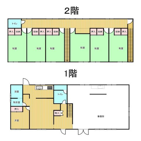 城北貸事務所の区画図