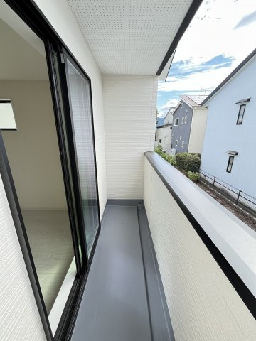 【バルコニー】 | 糟屋郡篠栗町和田3丁目2期　2号棟（全2棟）【仲介手数料無料・0円】 | 現地写真。