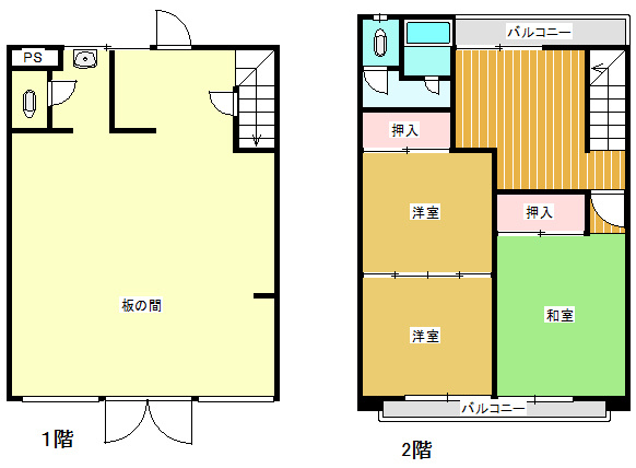 イタクラ店舗の間取り