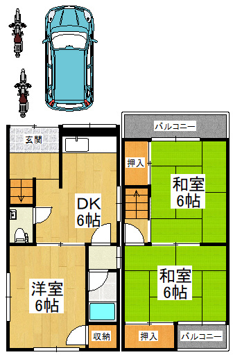 【間取り】 | 日置荘田中町戸建