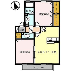 ウエスト孕の間取り