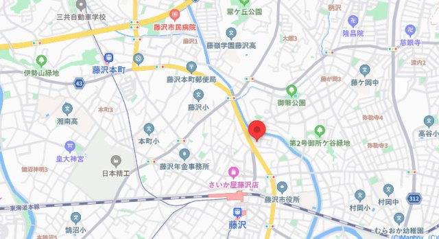 サンライズ湘南の地図