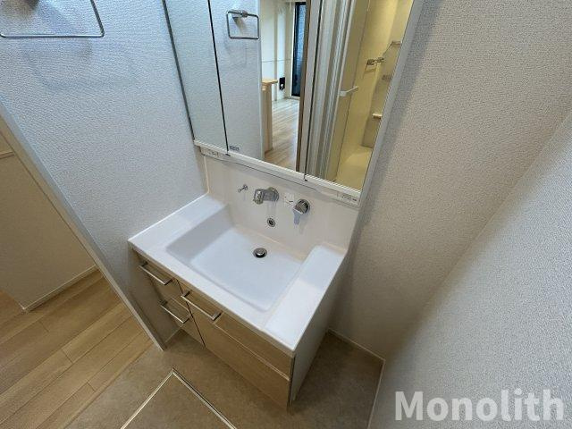 ポンテアルト池上Aの洗面所